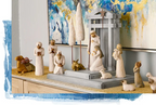 Wooden Nativity Set, 20 Pieces with Stable and Figures