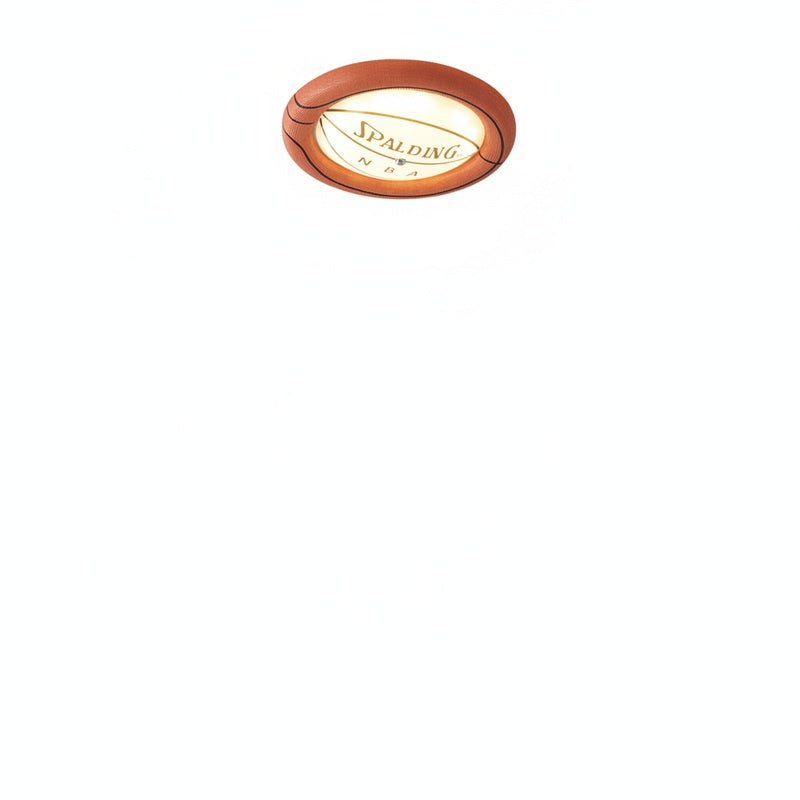 Basketball Ceiling Light for Kids Rooms with Built-In LED