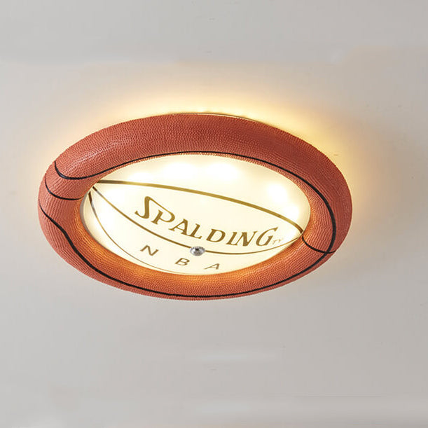 Basketball Ceiling Light for Kids Rooms with Built-In LED
