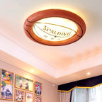 Basketball Ceiling Light for Kids Rooms with Built-In LED