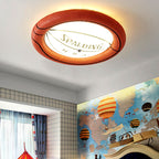 Basketball Ceiling Light for Kids Rooms with Built-In LED