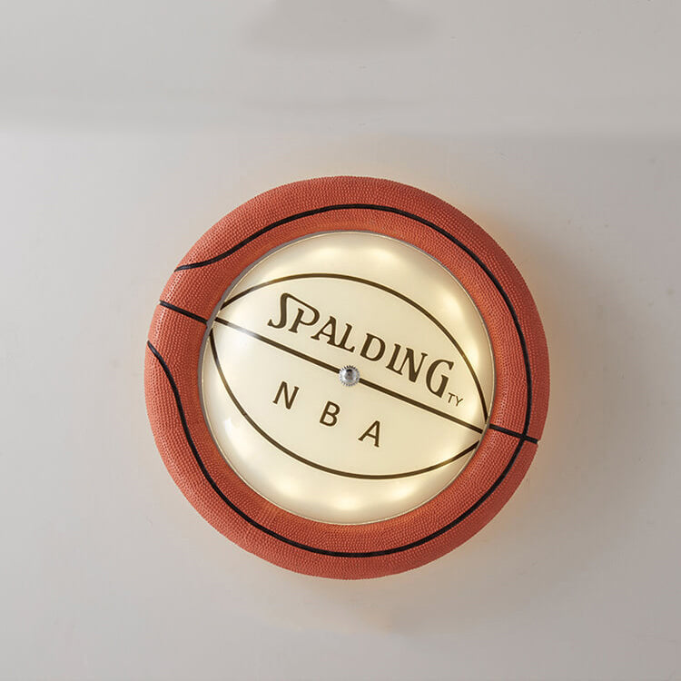 Basketball Ceiling Light for Kids Rooms with Built-In LED