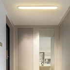 Linear LED Flush Ceiling Light with Rounded Ends, 60 cm
