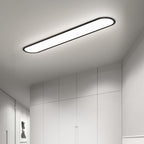 Linear LED Flush Ceiling Light with Rounded Ends, 60 cm