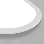Linear LED Flush Ceiling Light with Rounded Ends, 60 cm