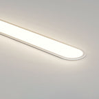 Linear LED Flush Ceiling Light with Rounded Ends, 60 cm