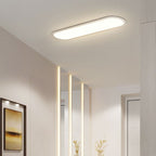 Linear LED Flush Ceiling Light with Rounded Ends, 60 cm