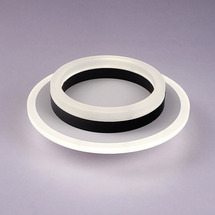 Modern Double-Ring LED Ceiling Light, Square or Round