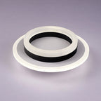 Modern Double-Ring LED Ceiling Light, Square or Round
