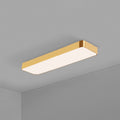 Rectangular LED Ceiling Light with Gold Frame, 60 cm