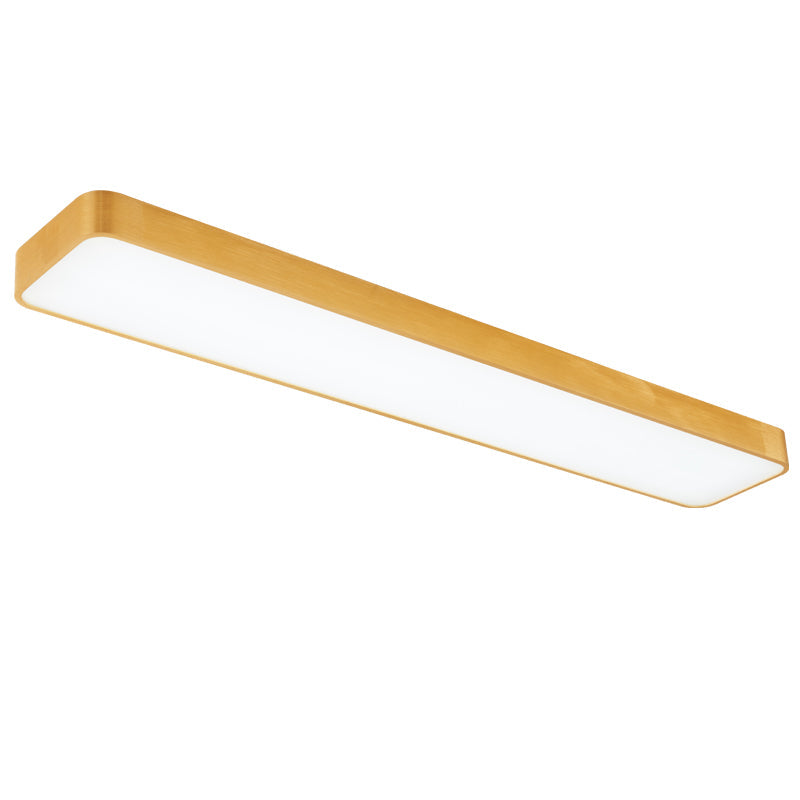 Rectangular LED Ceiling Light with Gold Frame, 60 cm