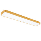 Rectangular LED Ceiling Light with Gold Frame, 60 cm