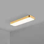 Rectangular LED Ceiling Light with Gold Frame, 60 cm