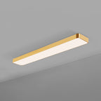 Rectangular LED Ceiling Light with Gold Frame, 60 cm