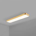 Rectangular LED Ceiling Light with Gold Frame, 60 cm