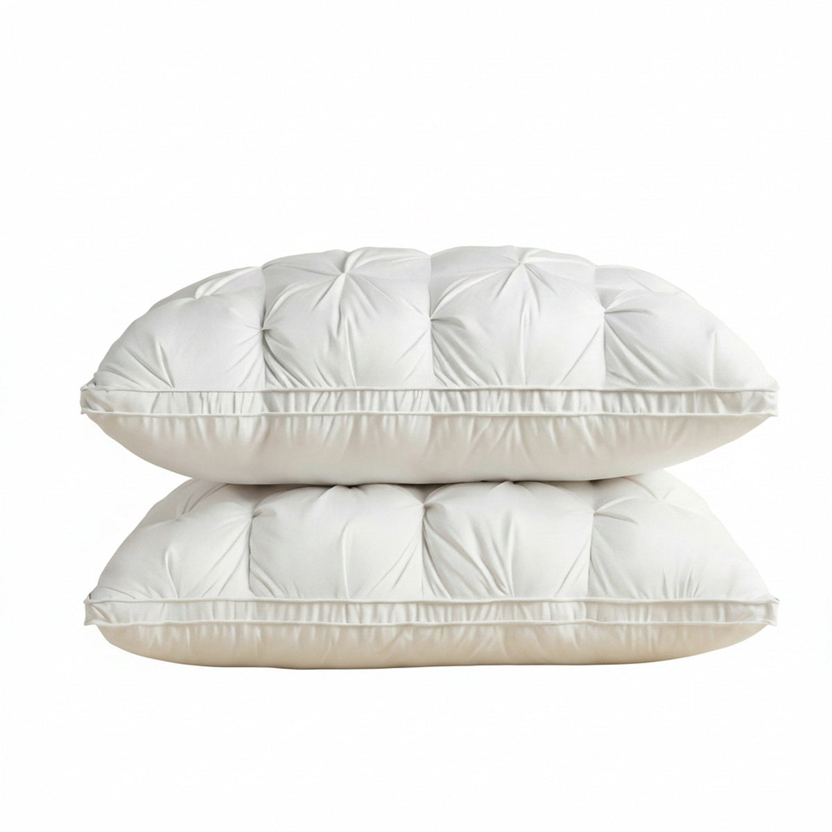 Quilted Goose Down Pillow for Side, Back and Front Sleepers