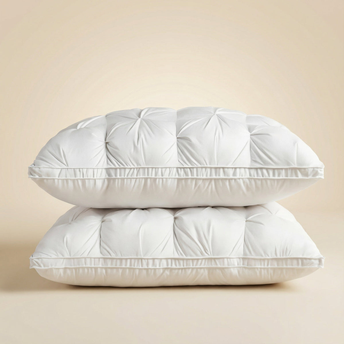 Quilted Goose Down Pillow for Side, Back and Front Sleepers