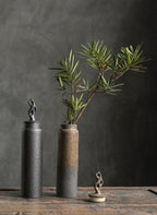 Wabi-Sabi Ceramic Tea Canister with Sculpted Lid, 19.5cm