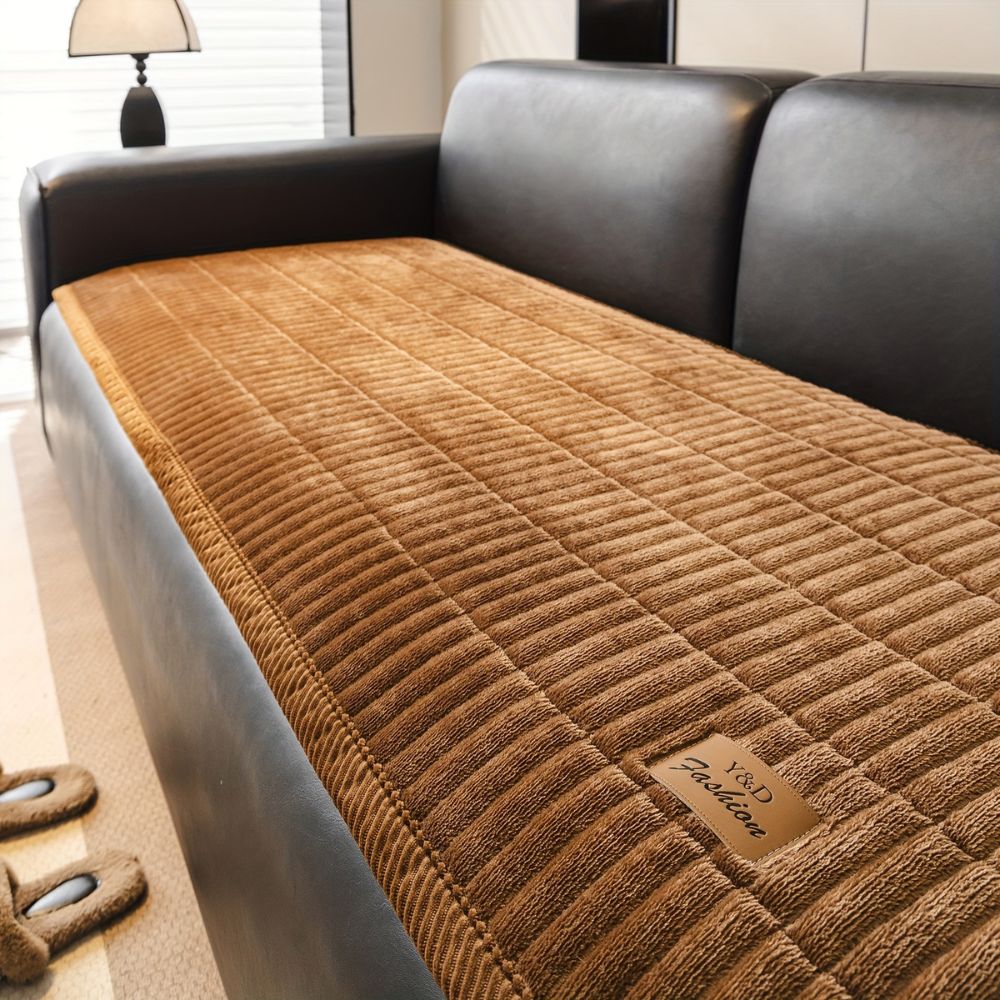Quilted Sofa Seat Cover with Pet Hair Protection