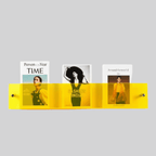 Acrylic Floating Wall Shelf for Magazines and Books