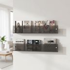 Acrylic Floating Wall Shelf for Magazines and Books