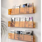 Acrylic Floating Wall Shelf for Magazines and Books