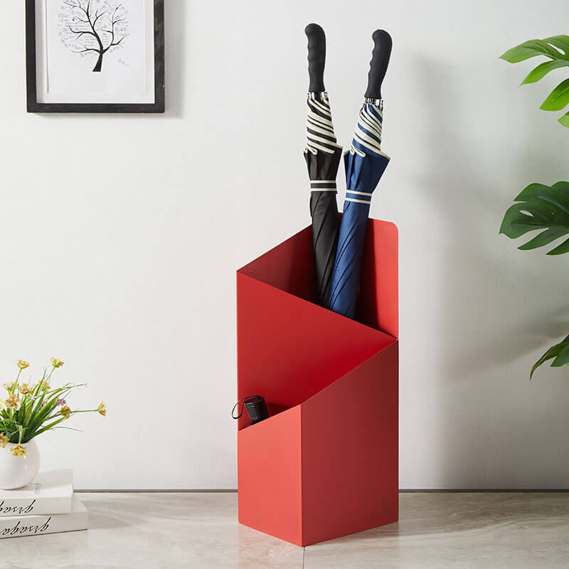 Metal Umbrella Stand, 50 x 20 x 20 cm, Removable Drip Tray