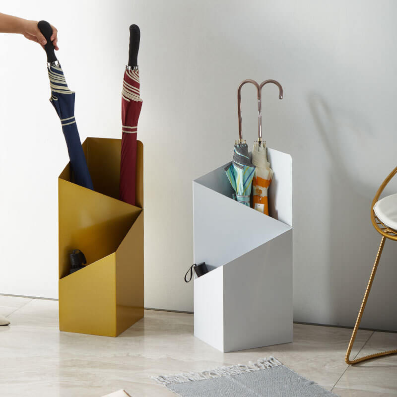 Metal Umbrella Stand, 50 x 20 x 20 cm, Removable Drip Tray