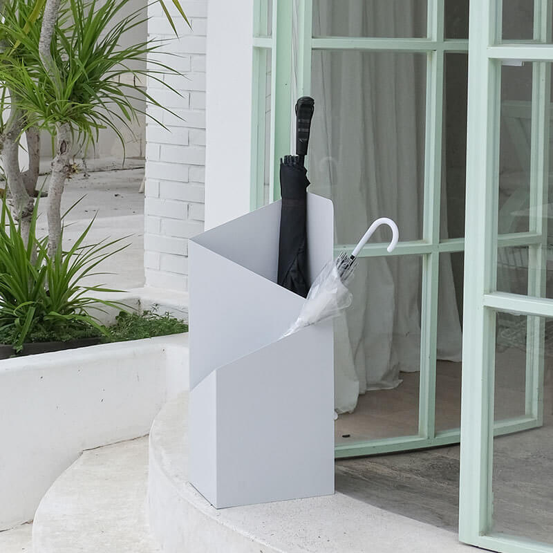 Metal Umbrella Stand, 50 x 20 x 20 cm, Removable Drip Tray