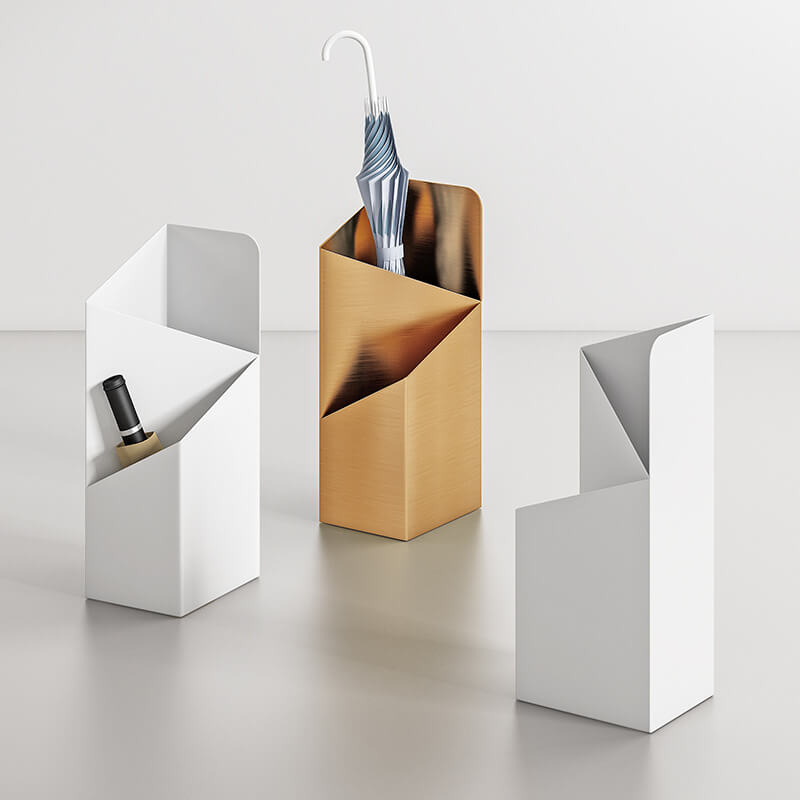 Metal Umbrella Stand, 50 x 20 x 20 cm, Removable Drip Tray