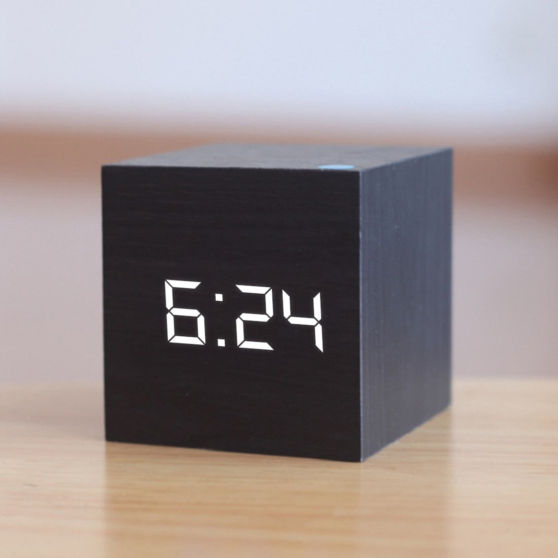 Square Digital LED Alarm Clock with Automatic Night Mode