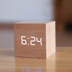 Square Digital LED Alarm Clock with Automatic Night Mode