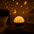 Star Projector Night Light with Built-In Music, USB Powered