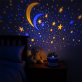 Star Projector Night Light with Built-In Music, USB Powered