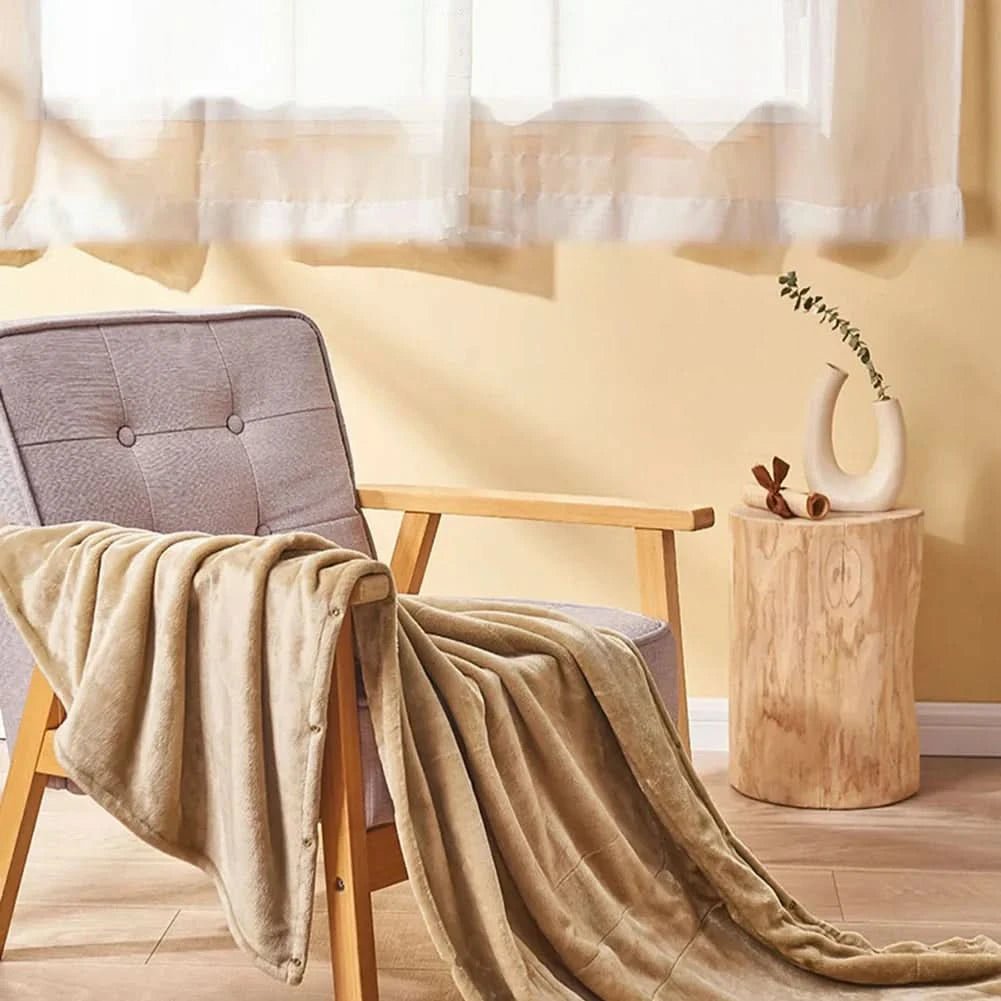 USB Heated Throw Blanket with 3 Heat Levels, Portable