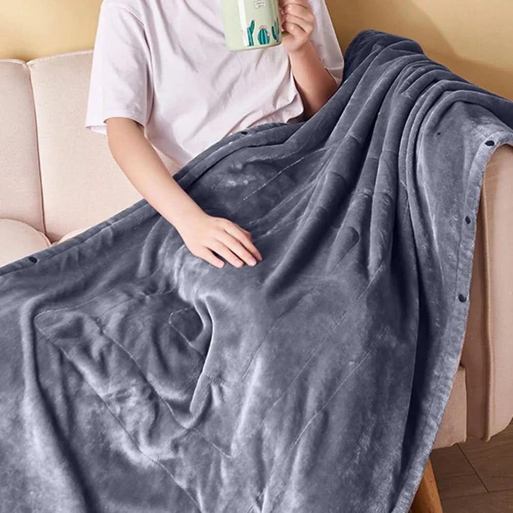 USB Heated Throw Blanket with 3 Heat Levels, Portable