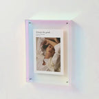 Clear Acrylic Photo Frame with Floating Effect, Five Sizes