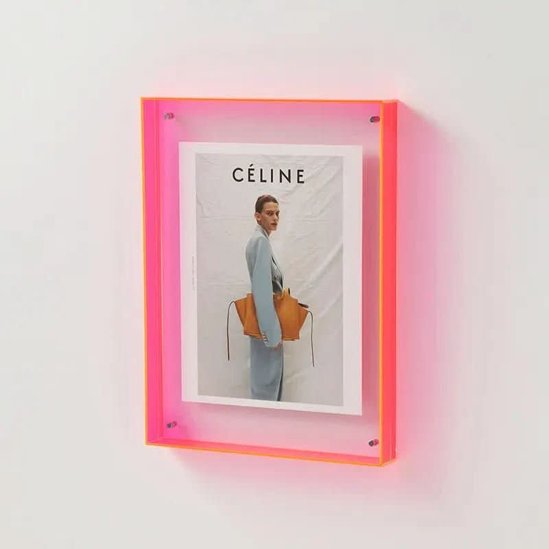 Clear Acrylic Photo Frame with Floating Effect, Five Sizes
