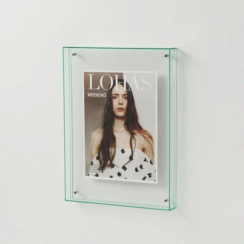 Clear Acrylic Photo Frame with Floating Effect, Five Sizes