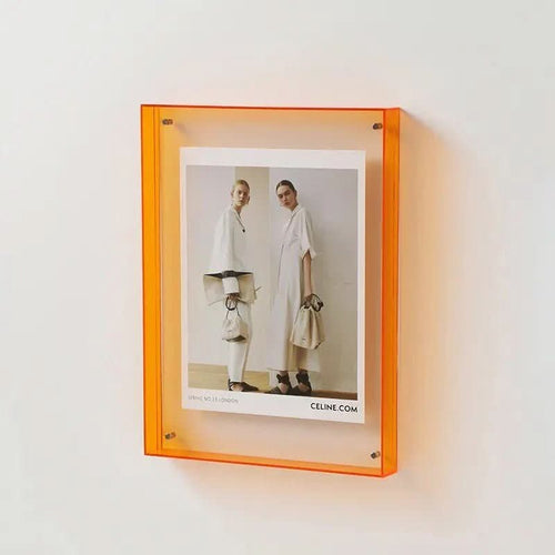 Clear Acrylic Photo Frame with Floating Effect, Five Sizes