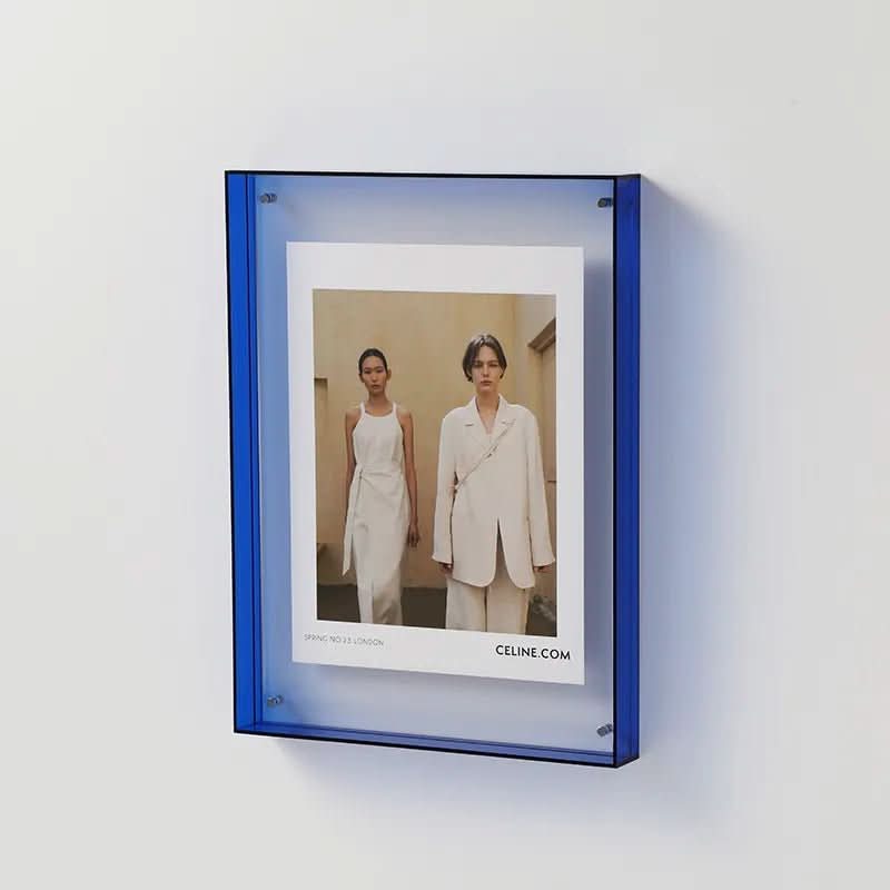 Clear Acrylic Photo Frame with Floating Effect, Five Sizes
