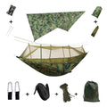 Two-Person Camping Hammock with Rain Fly and Mosquito Net