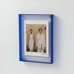 Clear Acrylic Photo Frame with Coloured Edge