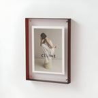 Clear Acrylic Photo Frame with Coloured Edge