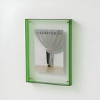 Clear Acrylic Photo Frame with Coloured Edge