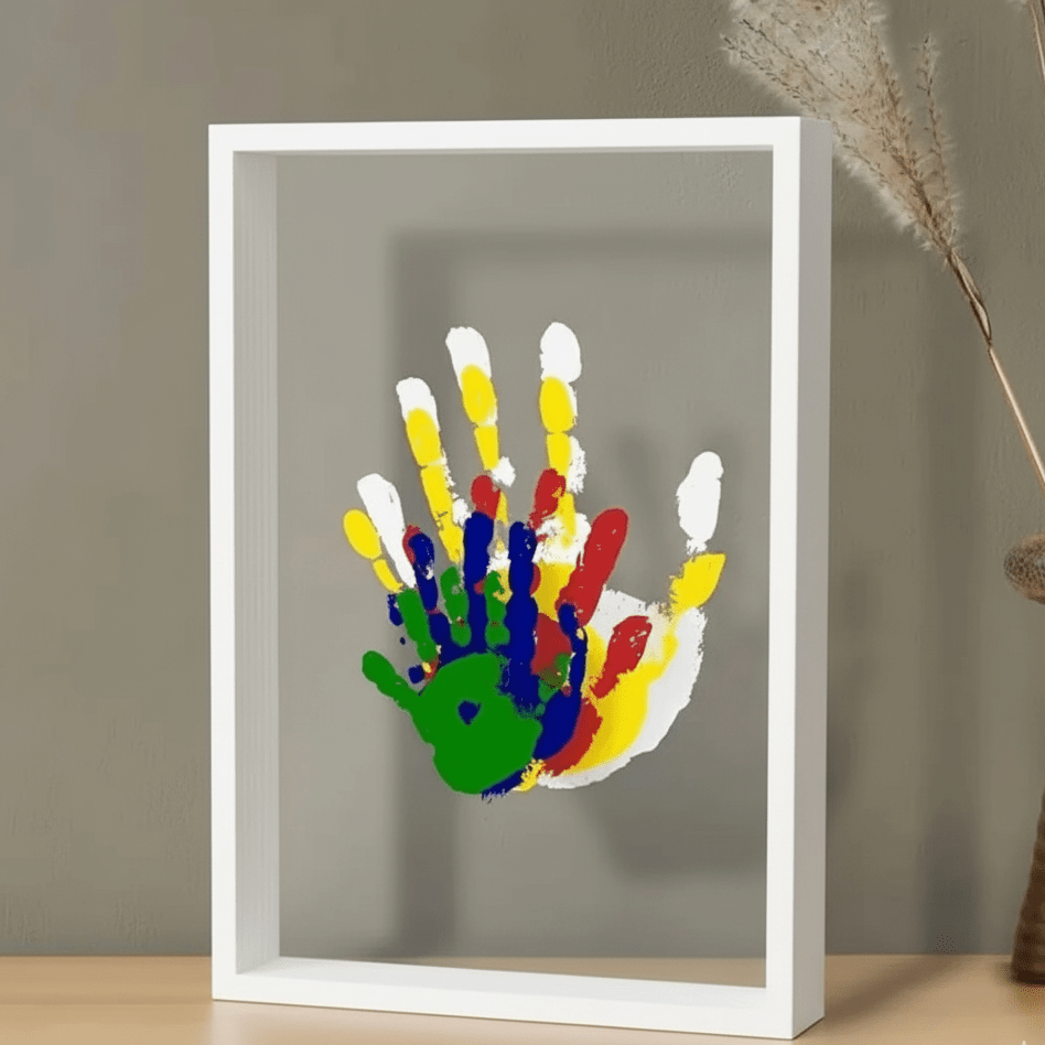 Baby Handprint and Footprint Keepsake Frame with Clay