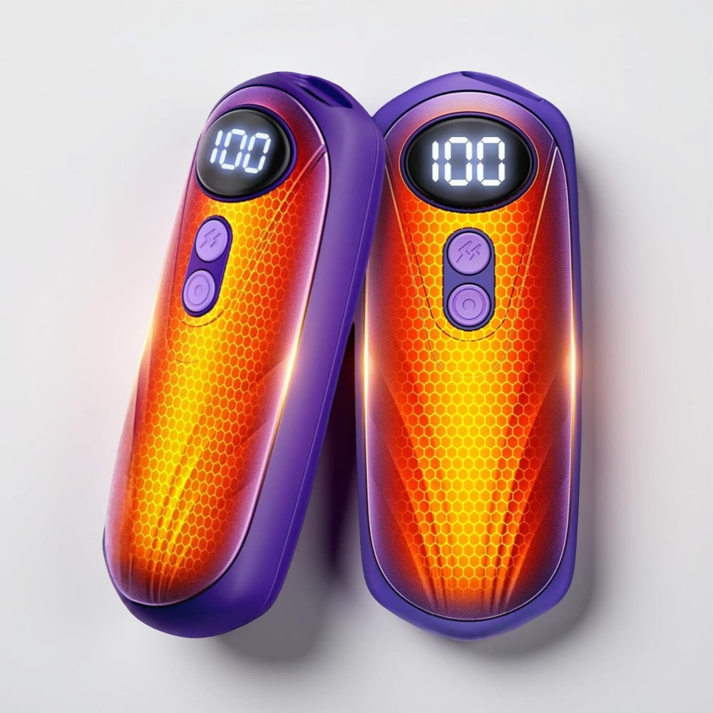 Rechargeable Hand Warmers, Set of 2 with 5 Heat Levels