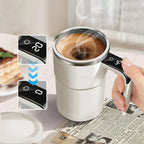 Self-Stirring Rechargeable Mug with Temperature Display