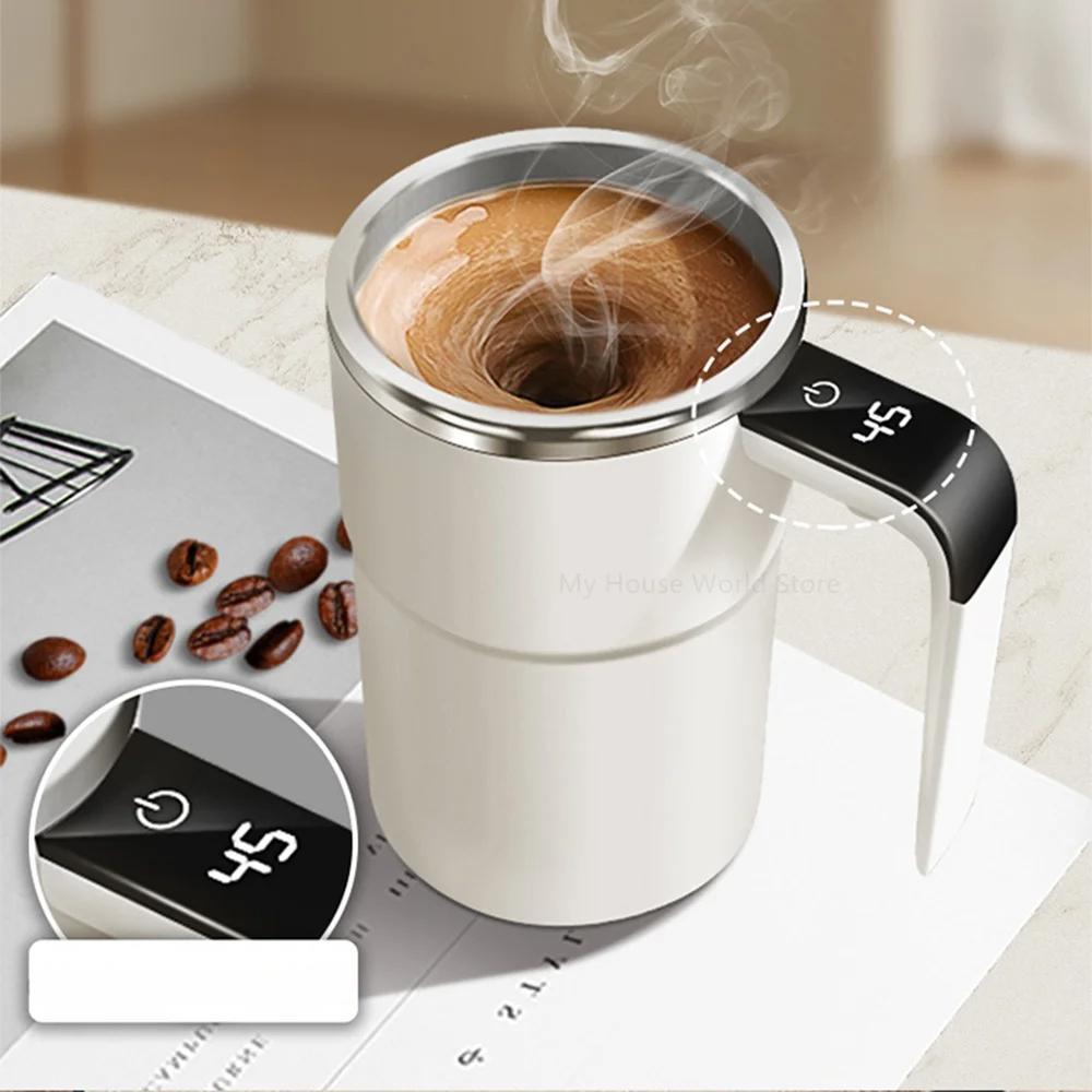 Self-Stirring Rechargeable Mug with Temperature Display