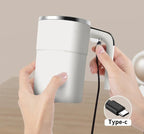 Self-Stirring Rechargeable Mug with Temperature Display